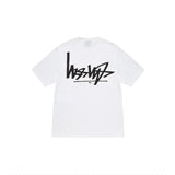 Stussy T-shirt Top Version Fashion Brand Plush Dice Summer Men's and Women's Same Style Short Sleeve T T-shirt