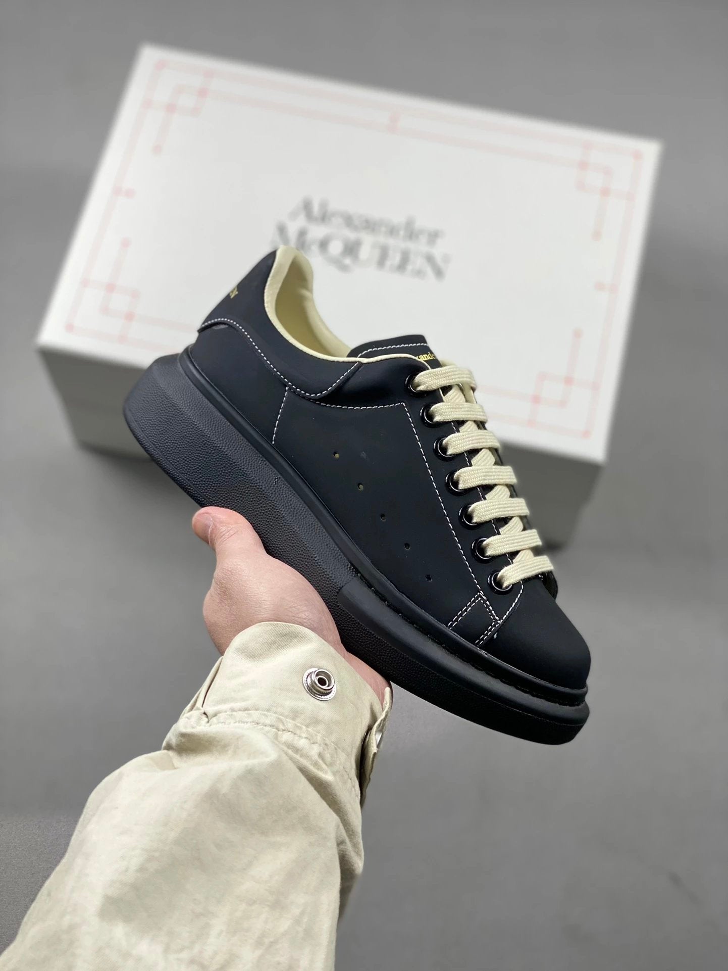 McQueen Shoes High Version Quality New Trendy Fashion Joker Casual Sneaker05