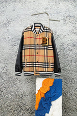 Burberry Jackets 2024ss Runway Style Baseball Jacket Coat Unisex Winter Thickened Sports Casual Loose Fit Versatile