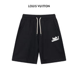 Louis Vuitton LV Shorts Letter Printing logo Five-point Shorts25ss New Drawstring Casual Pants for Men and Women, Summer Style5Two-in-One Casual Sweatpants Pure Cotton Joggers