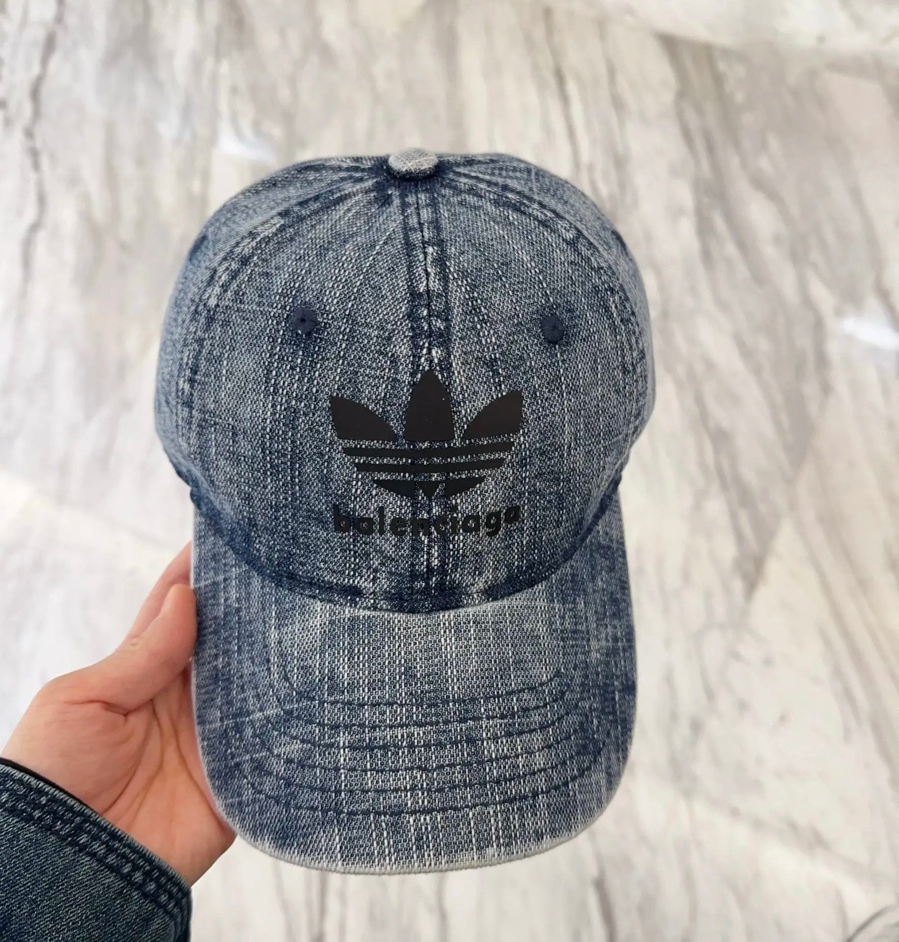 Balenciaga Hat Clover Print logo Baseball Cap Sunshade Sun Protection Duckbill Cap Slimming Face Curved Brim Versatile Large Head Circumference Sports Hat Unisex Couple Style