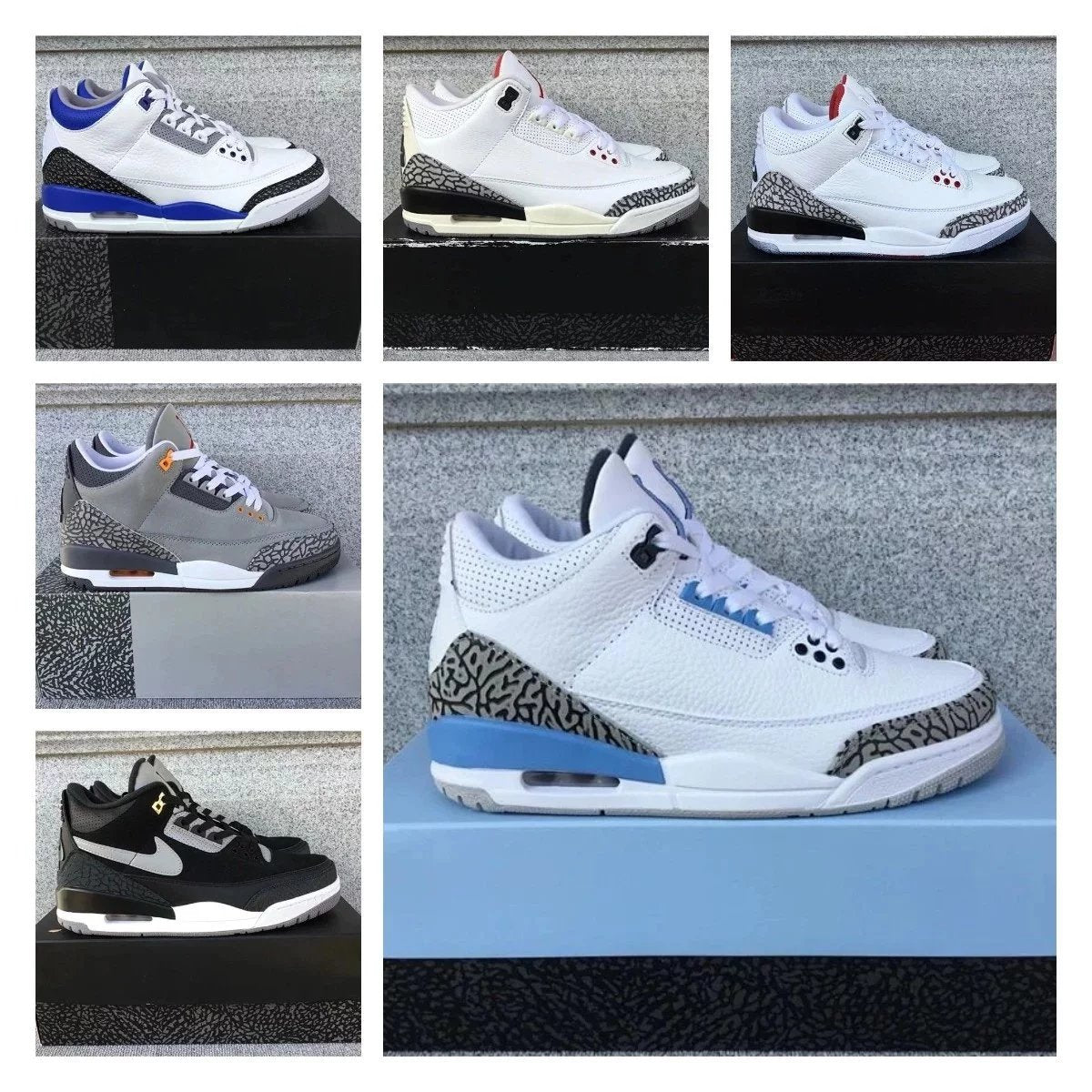 Air Jordan 3 shoes New All-Match Trendy Men's Casual Sports Shoes