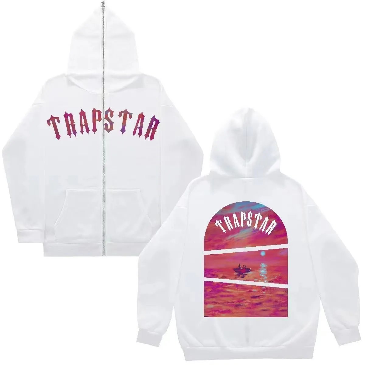 Trapstar Hoodie New American Style Trend Zipper Sweater Coat-SQ002