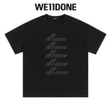 We11done T-shirt Top Spring and Summer New Large Letter Bullet Screen LOGO Simple Short Sleeve T T-shirt Loose Fashion Brand