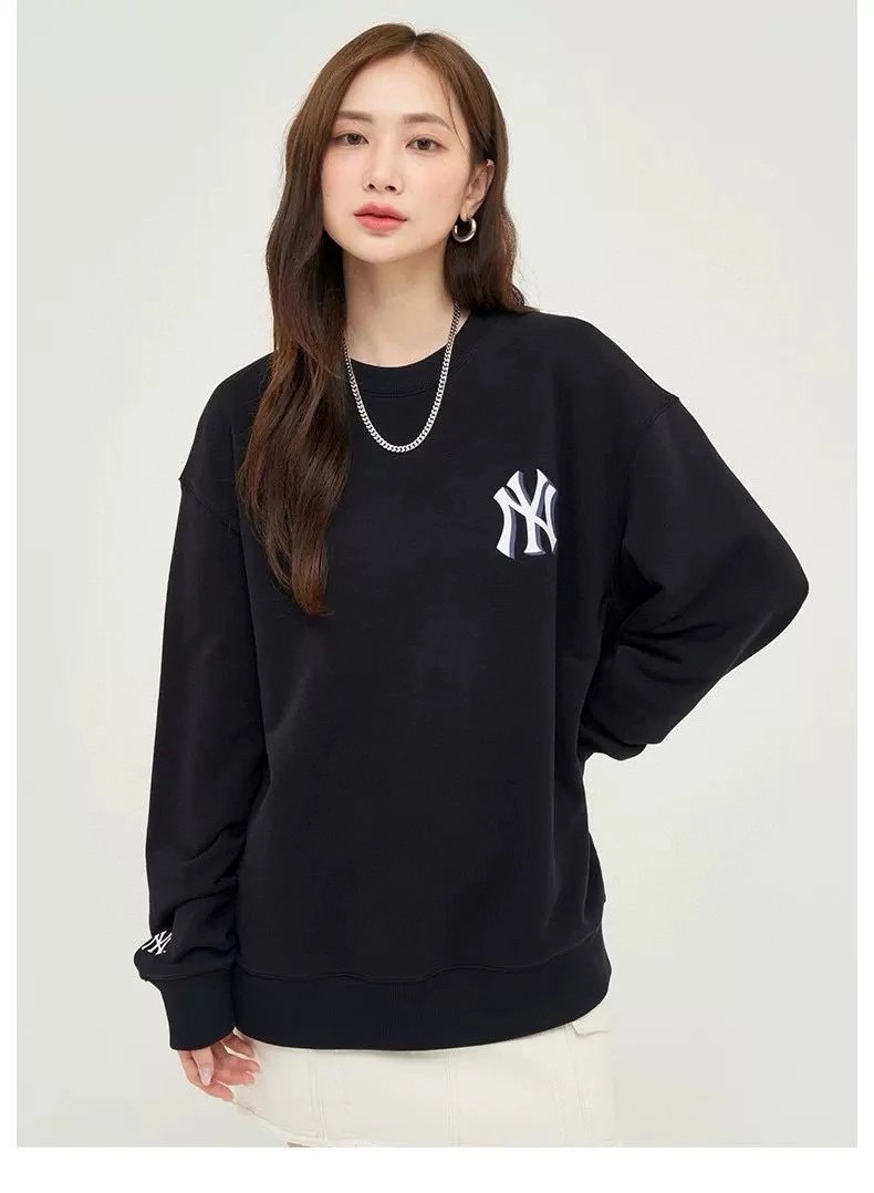 MLB Hoodie Top Version Counter Same Style Crew Neck Pullover Sweatshirt Top Men and Women Same Style Casual