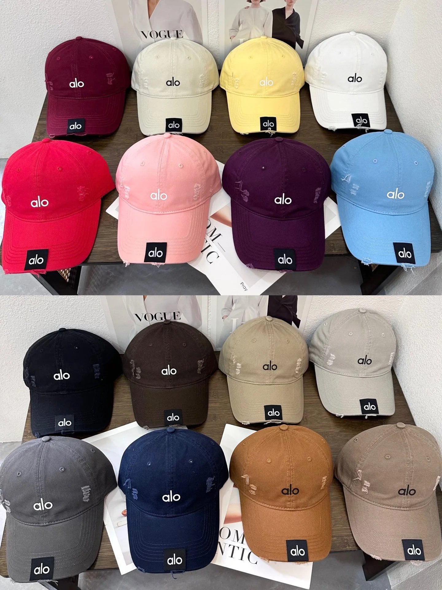 Alo Yoga Hat Classic Letters logo Baseball Cap Sunshade Sun Protection Duckbill Cap Unisex Couple Style Large Head Circumference Slimming Face Curved Brim Versatile Sports Hat