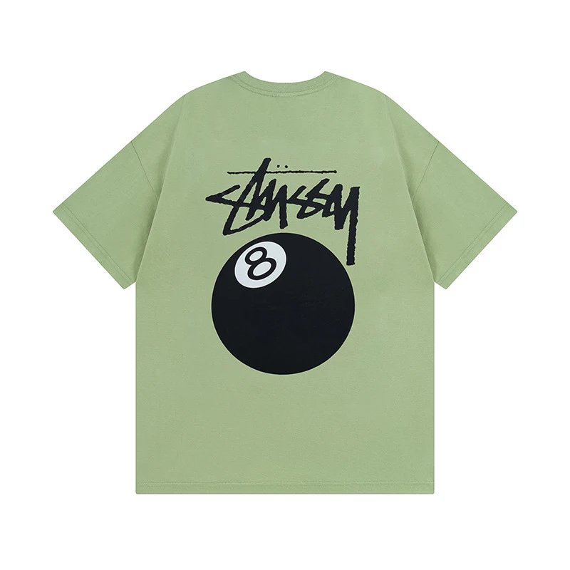 Stussy T-shirt Short Sleeve T T-shirt Flower Crown Love Casual Loose American Couple Wear-CY