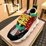 Versace Chain Reaction shoes Vasaki Couple Shoes Dad Shoes Platform Men's Hight Increasing Shoes Trendy All-Match Sports Casual Shoes for Women cf27