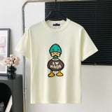 Louis Vuitton LV T-shirt Cute Duck Knit on the Chest logo round Neck Short Sleeve25ss New pure cotton T Unisex T-Shirt OS Loose Fit Base Shirt Top Half Sleeve T-Shirt