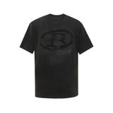 Balenciaga T-shirt Front and Back Appliqué Embroidery logo round Neck Short Sleeve25ss New Pure Cotton Unisex Style T Casual T-Shirt Base Layer Shirt OS Loose Fit Half Sleeve Top Plus Size