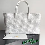 Bottega Veneta Women's Bag Top version 【Surrogate Shopping Edition】New Arrival MiniCabat Limited Mini Basket Tote Cabat Woven Bag Portable Shopping Basket Bag Woven Vegetable Basket New Woven Shopping Basket Bag Treasure Dish Jia Woven Oversized Shopping