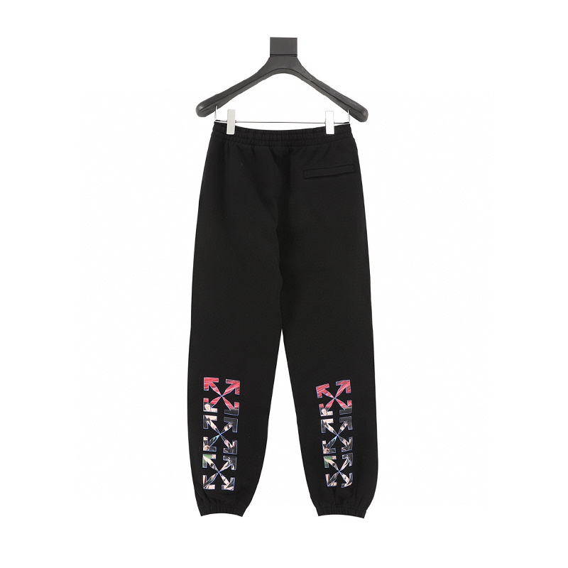 OFF-White Sweatpants Arrow Print Trousers for Men and Women