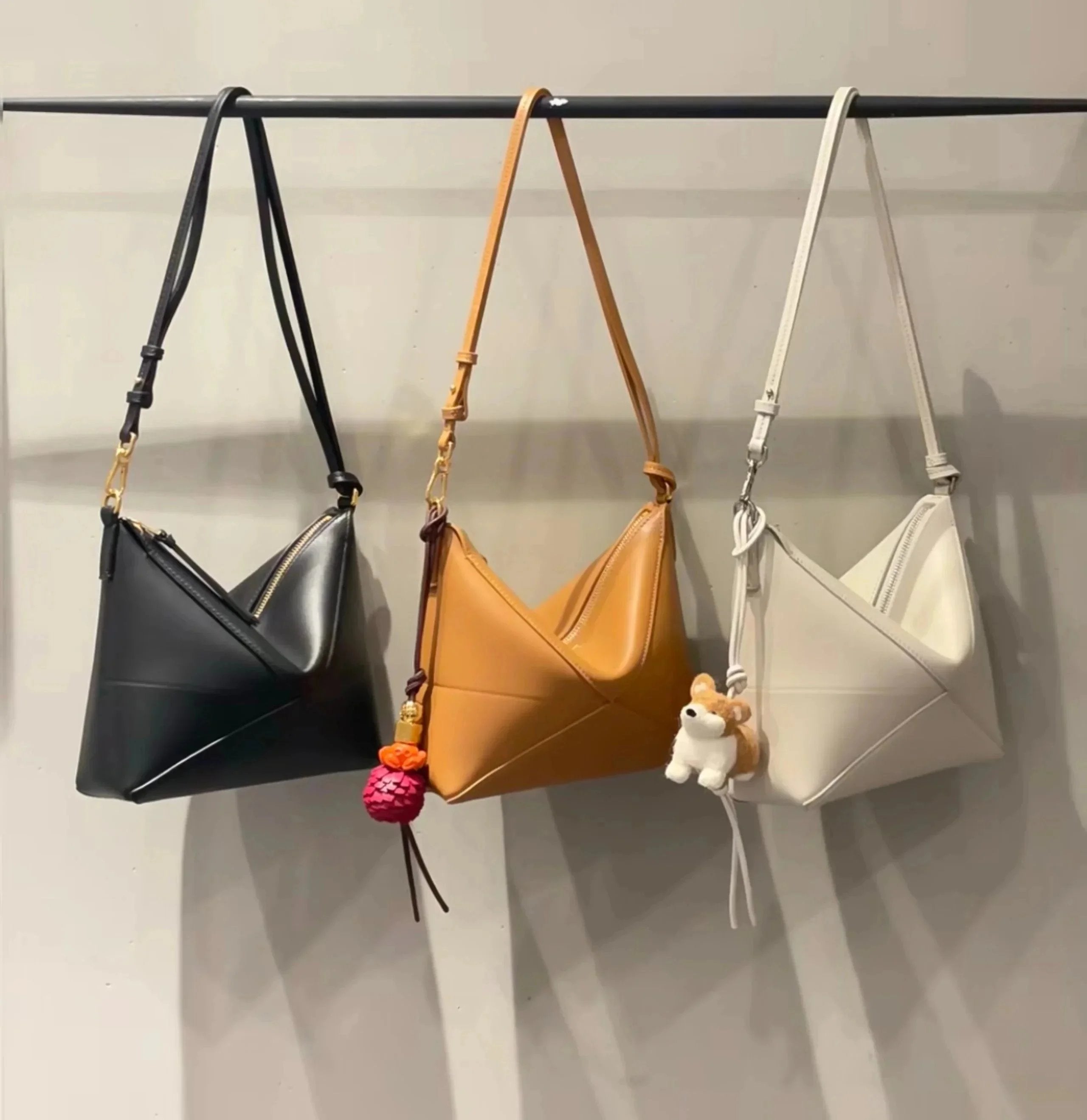 LOEWE Women's Bag Top version 【Super Original Leather Quality】24New Women's Bag LoePuzzleFoldpouch Handbag Folding Bag hobo Bag Vegetable Basket Bag Shoulder Bag Underarm Bag Crossbody Bag Pouch Mahjong Bag Liner Bag Clutch Kowloon Leather Products