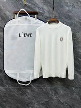 LOEWE Sweater Classic Logo Logo Half Turtleneck Sweater Unisex Inner and Outer Wear