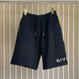 Givenchy Shorts Top Version Counter Same Style Summer Straight Shorts Casual Cotton Five-Point Sports Pants for Men