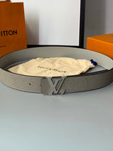 Louis Vuitton LV Belt Top version 【Counter Quality】The Most New Belt4.0cm Men's Belt Metal Buckle Men's Leather Belt with Classic Presbyopic Checkered Belt with Genuine Goods Packaging in and out of the Counter No Problem Versatile Casual Fashion Formal D