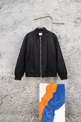 Dior Jackets Back Embroidery Flat Embroidery Letter Pilot Jacket Coat Autumn Winter Thickened Cotton Jacket Unisex Thickened Warm Cotton Coat