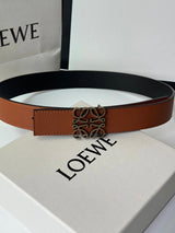 LOEWE Belt Top version Belt Genuine Cattlehide Leather Surface Original Single Original Single Double-Sided First Layer Original Cowhide3.5Men's Leather Belt Man's Belt Men's Belt Business Casual Pants Belt Men's Business Casual Belt Belt Men's High-End B