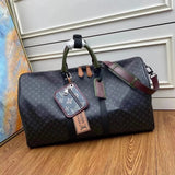Louis Vuitton LV Travel Bag Top version M56855M45988Presbyopic huaKEEPALL50Travel Bag（with Shoulder Strap）Business Traveling Luggage Bag Travel Bag Backpack Sports Bag Men's and Women's Bags Gym Bag