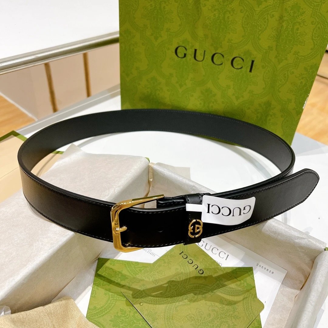 Gucci Belt Top version New Original Men's Belt Leather Belt Men's Pin Buckle Pairs g Belt Men's Fashion Casual Original Leather Gujia Belt GG Home Pant Belt Male Gucci Gucci Men's Belt Ferragamo3.5