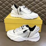 FENDI Shoes 2024New Sports Shoes Men's Color Matching Twill Letters Dad Shoes All-Match Lace-up Casual Shoes Men