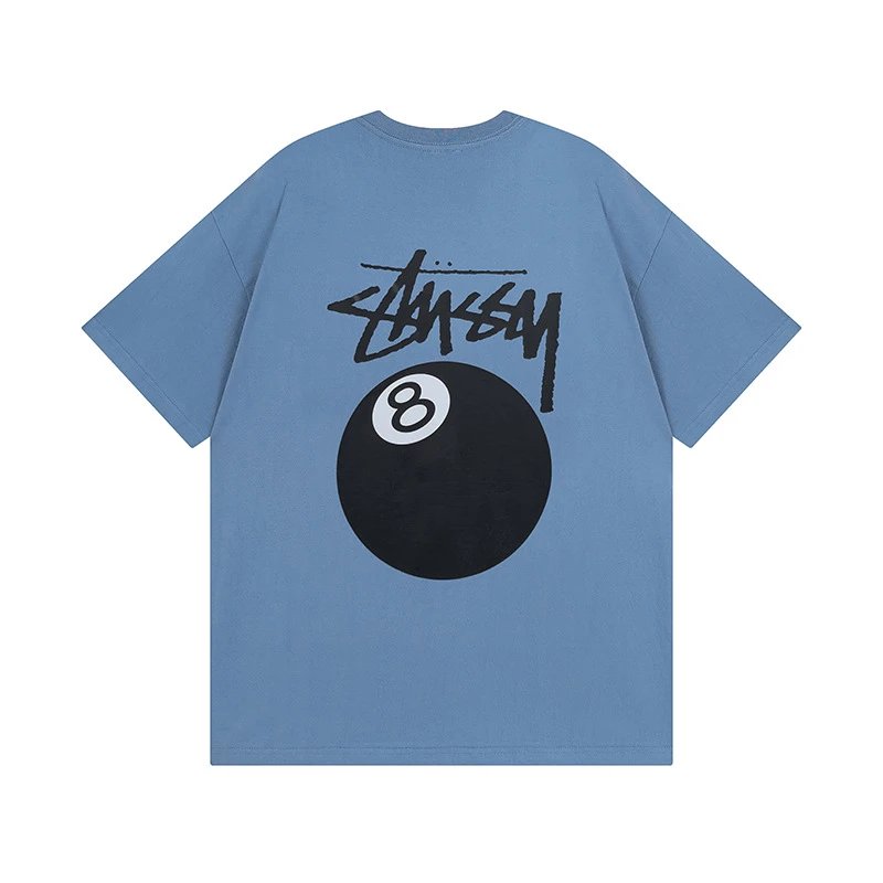 Stussy T-shirt Short Sleeve T T-shirt Flower Crown Love Casual Loose American Couple Wear-CY