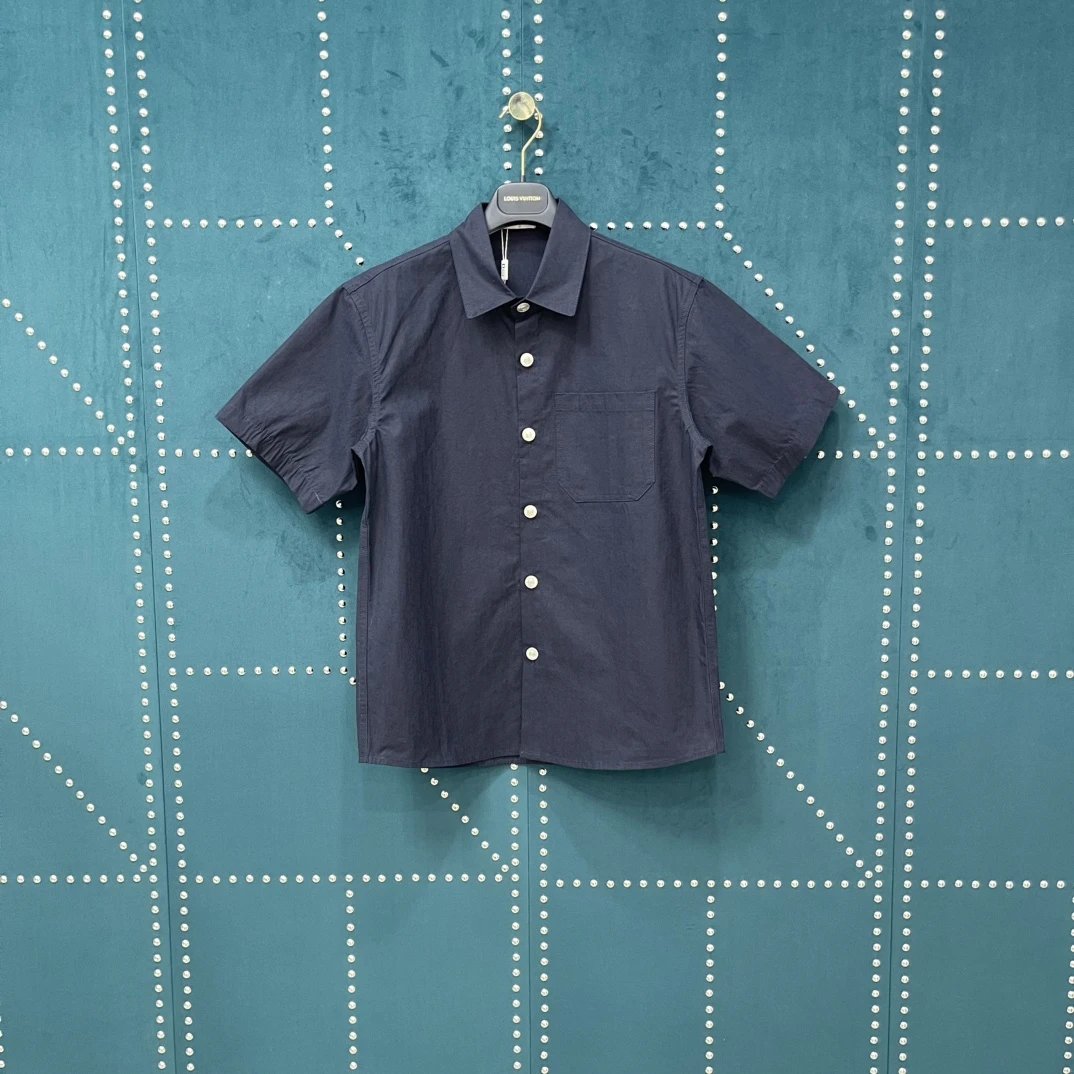 Dior Shirt Full Print Dark Pattern Vintage Flowers logo Shijia Turn-down Collar Short Sleeve Shirt Unisex Versatile Business Casual Slim Fit Jacket