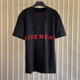 Givenchy T-shirt Top Version Counter Same Collection1Cotton Short Sleeve T T-shirt Men's and Women's Loose Bottoming Shirt2024New Summer