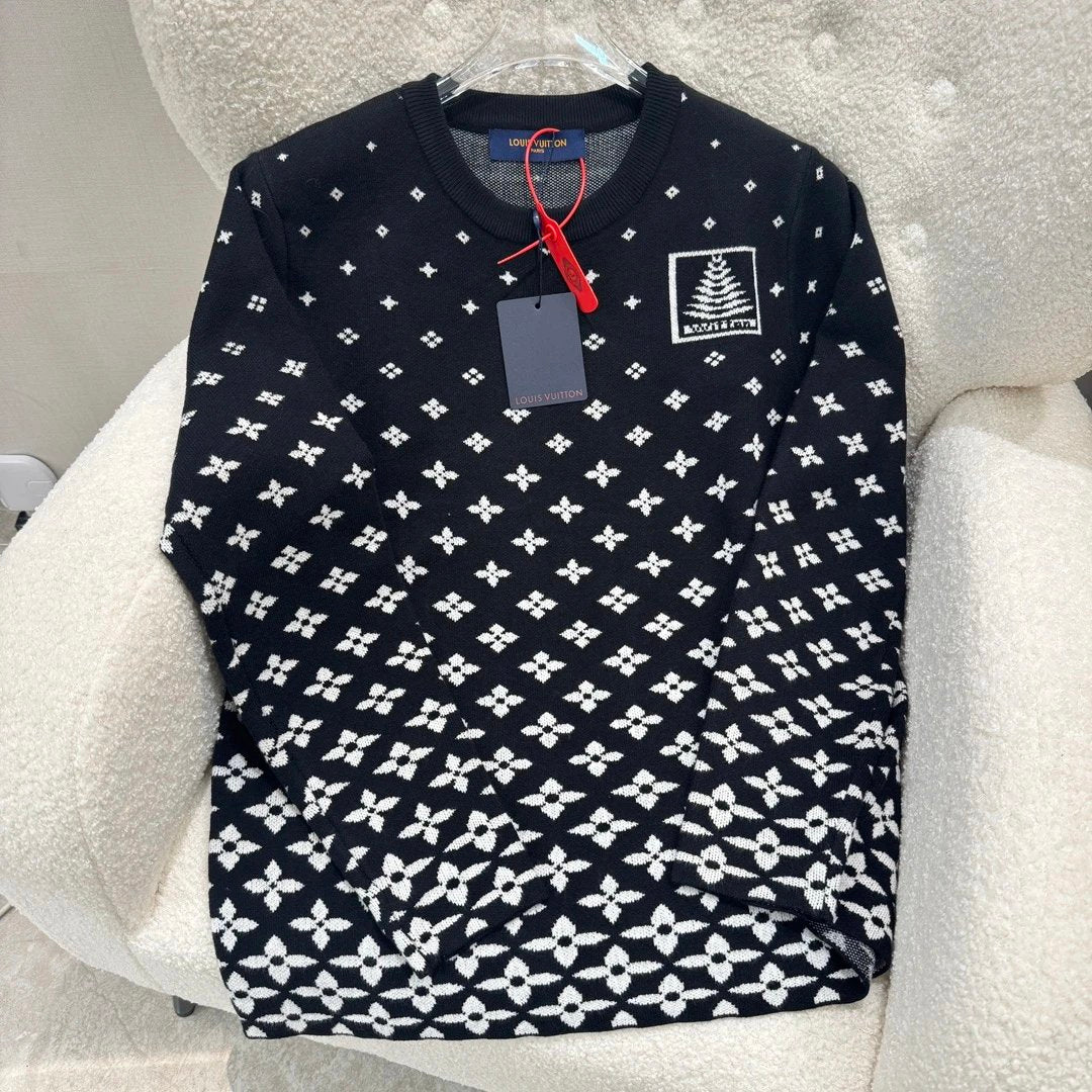 Louis Vuitton LV Jackets Ski Christmas Knit Pullover Long Sleeve Thickened Lazy Style OS Loose Fit Top Versatile Casual Jacket