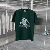 Burberry T-shirt Chest Knight Print logo round Neck Short Sleeve25ss New Pure Cotton Unisex Style T T-shirt OS Loose Fit Base Shirt Half Sleeve T-Shirt Top Half Sleeve