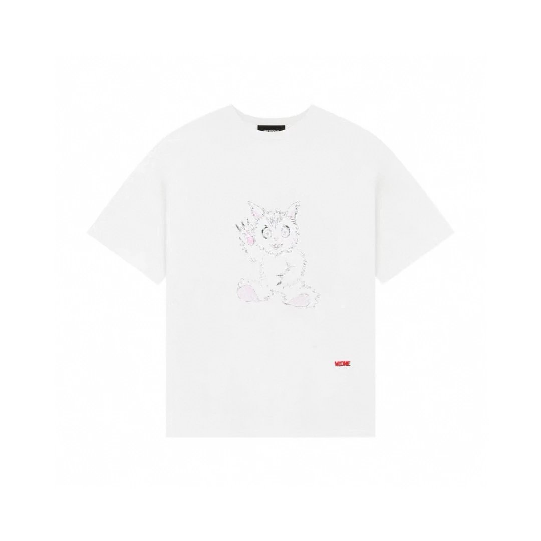 We11done T-shirt Top Version Gradient Tie-Dye Bone Feeling LOGO Letter Print Loose American round Neck Short Sleeve T T-shirt