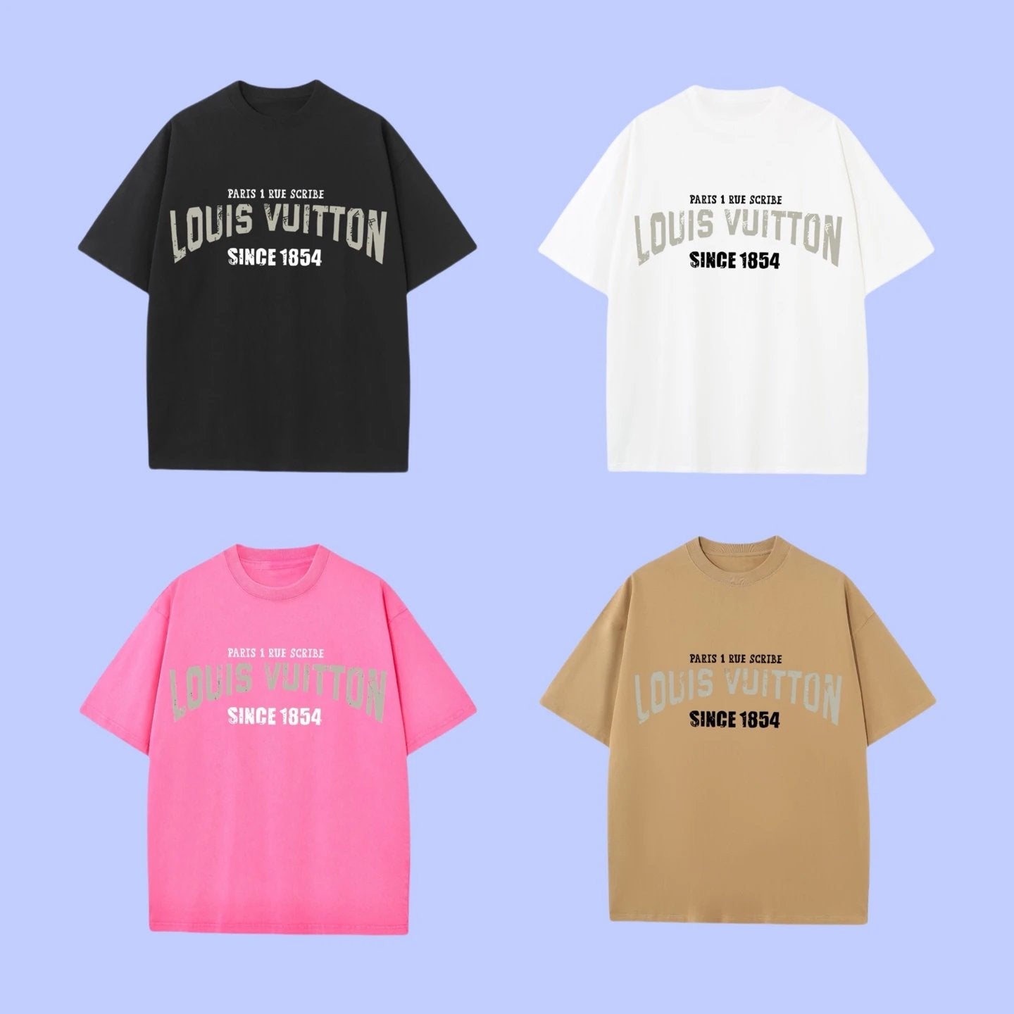 Louis Vuitton LV T-shirt Chest Brand Slogan Print logo round Neck Short Sleeve25ss New pure cotton T Unisex T-Shirt OS Loose Fit Base Shirt Top Half Sleeve T-Shirt