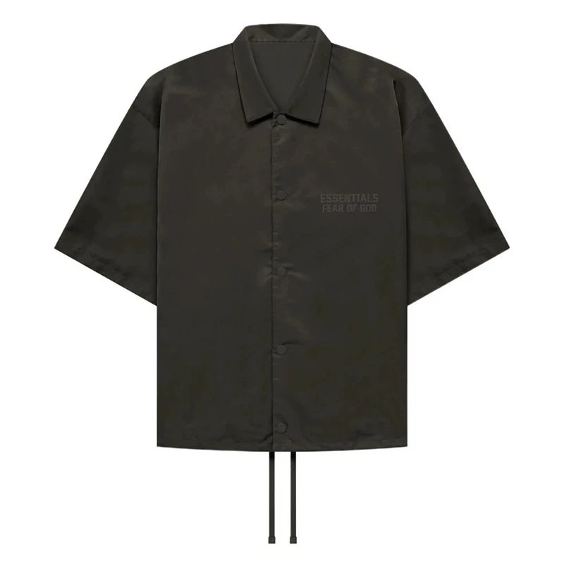 ESSENTIALS T-shirt Top Version Season 8 Double Line High Street Loose Flocked Printed Short Sleeve Shirt Men