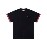 Alo Yoga T-shirt Chest Silver Stereo Logo logo round Neck Short Sleeve25ss New pure cotton T Unisex T-Shirt OS Loose Fit Base Shirt Top Half Sleeve T-Shirt