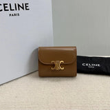 Celine Wallet Top version 【Super Original Leather】24New Arc De Triomphe Wallet 70% off Short Style Wallet Lady's Wallet Card Holder Coin Purse Women's Bag