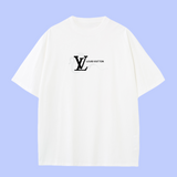 Louis Vuitton LV T-shirt Year of the Snake Print on the Chest logo round Neck Short Sleeve25ss New Pure Cotton Unisex Style T T-shirt OS Loose Fit Base Shirt B Short Sleeve T-Shirt