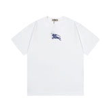 Burberry T-shirt Letter Embroidery logo round Neck Short Sleeve25ss New pure cotton T Unisex T-Shirt OS Loose Fit Base Shirt Top Half Sleeve T-Shirt