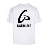 Balenciaga T-shirt Back Letter Pattern Large Print logo round Neck Short Sleeve25ss New pure cotton T Unisex T-Shirt OS Drop Shoulder Loose Fit Base Shirt Top T-Shirt Short Sleeve