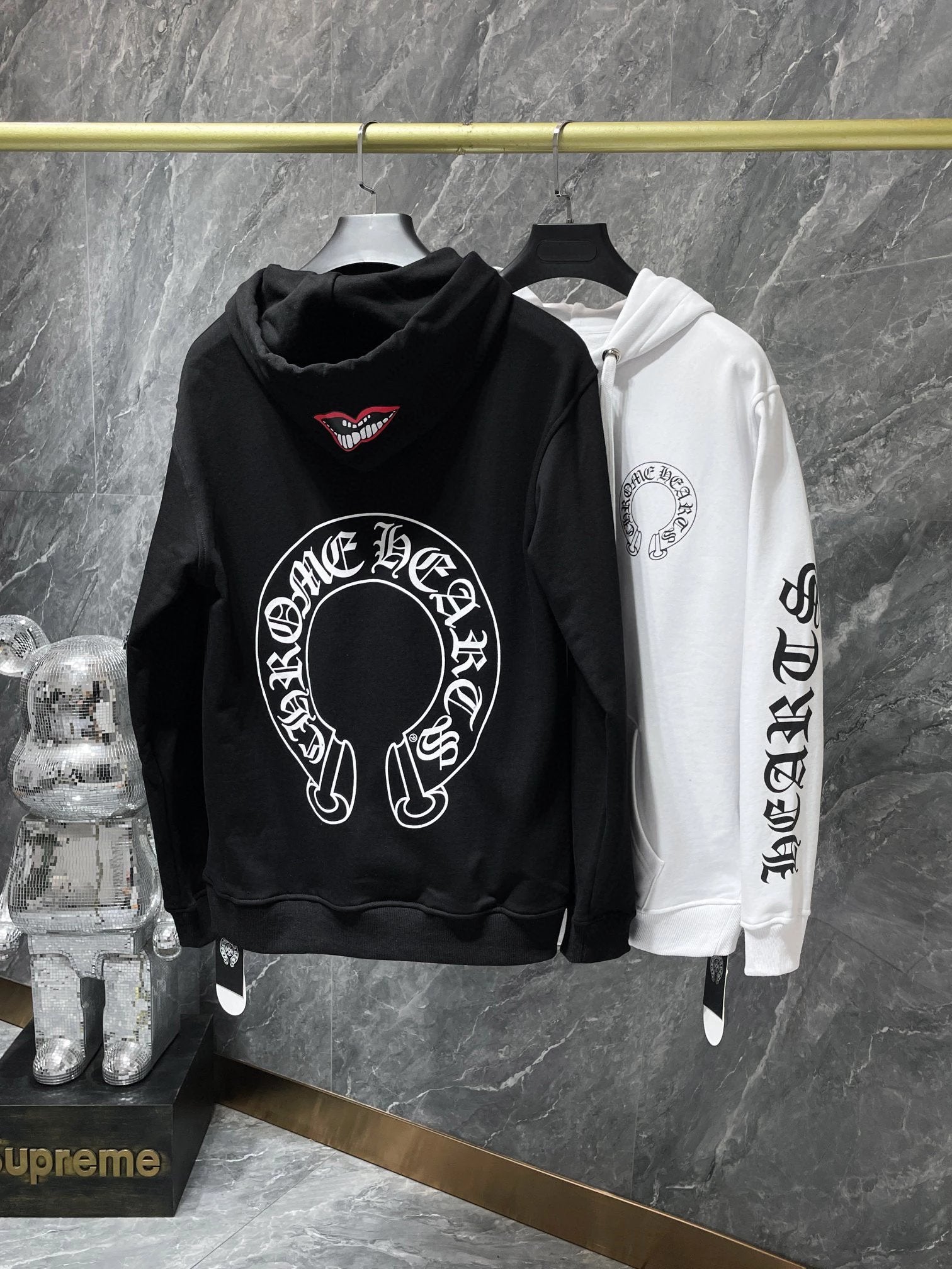 Chrome Hearts Hoodie Top Version Fashion Brand Popular Printed Hoodie Women Loose Men ins Trendy Hoodie Long Sleeve Pure Cotton Couple