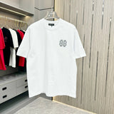 Balenciaga T-shirt Chest BB Diamond logo round Neck Short Sleeve25ss New pure cotton T Unisex T-Shirt OS Drop Shoulder Loose Fit Base Shirt Top T-Shirt Short Sleeve