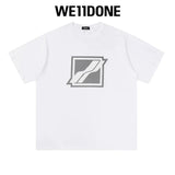 We11done T-shirt Top Spring and Summer New Large Letter Bullet Screen LOGO Simple Short Sleeve T T-shirt Loose Fashion Brand