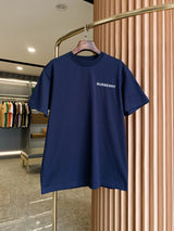 Burberry T-shirt Back TB Embroidery logo round Neck Short Sleeve25ss New Pure Cotton Unisex Style T Casual T-Shirt Base Layer Shirt OS Loose Fit Half Sleeve Top Plus Size