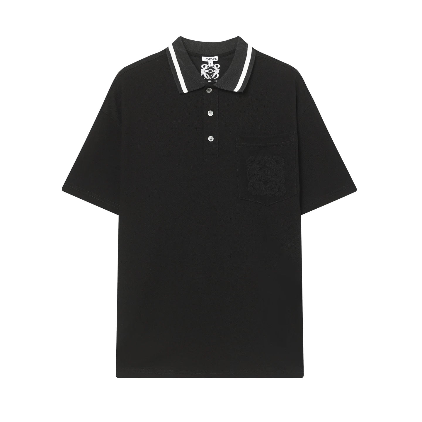 LOEWE T-shirt Chest Brand Logo logo Towel Embroidery POLO Shirt Lapel Short Sleeve25ss New Unisex Summer Short Sleeve OS Loose T Business Half Sleeve Shirt Plus Size T-Shirt