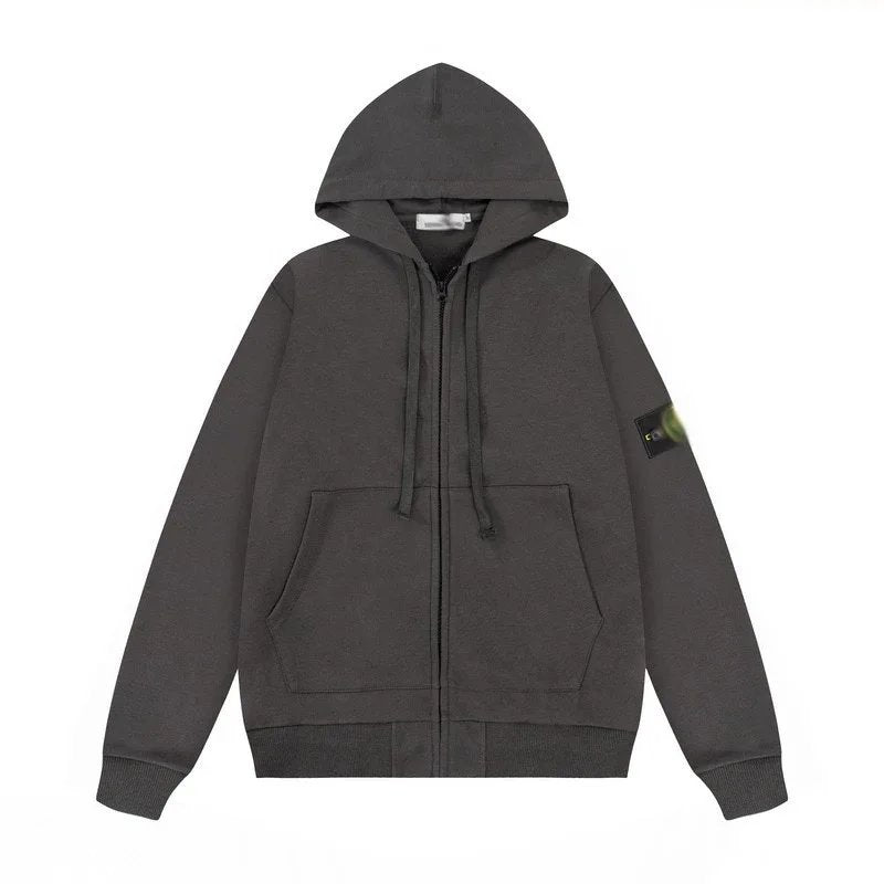 Stone Island Hoodie Trendy Fashion Joker Hooded Zipper Sweatshirt Coat0001