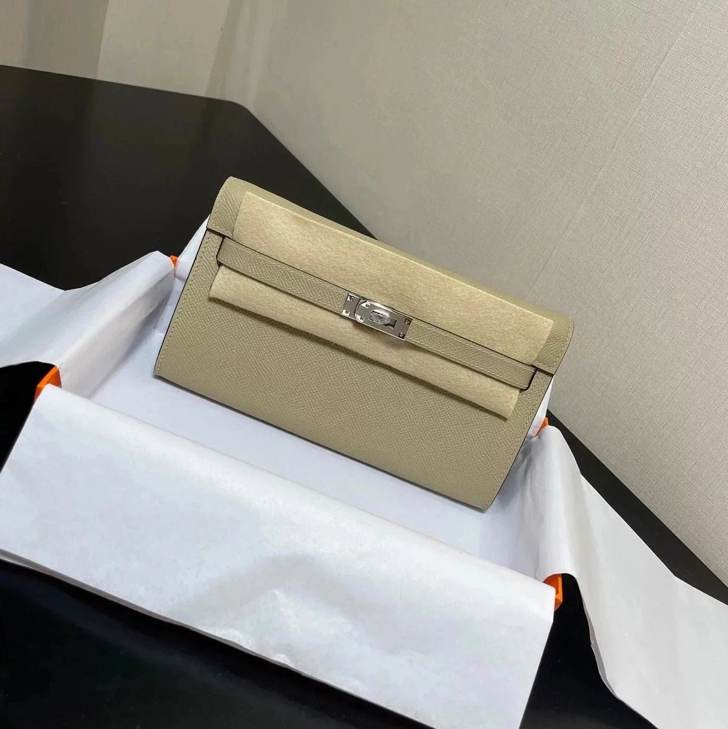 Hermes women's bag Top version hermeskellywoc2021New Second Generation Mini Kelly Bag togoWOC Import Epsom Women's Leather Shoulder Crossbody Bag
