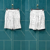 Louis Vuitton LV Shorts Allover Arabic Pattern Print logo Five-point Shorts25ss New Drawstring Casual Summer Pants5Two-in-One Casual Sweatpants for Men and Women, Pure Cotton Joggers