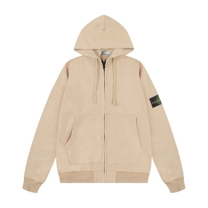 Stone Island Hoodie Trendy Fashion Joker Hooded Zipper Sweatshirt Coat0001