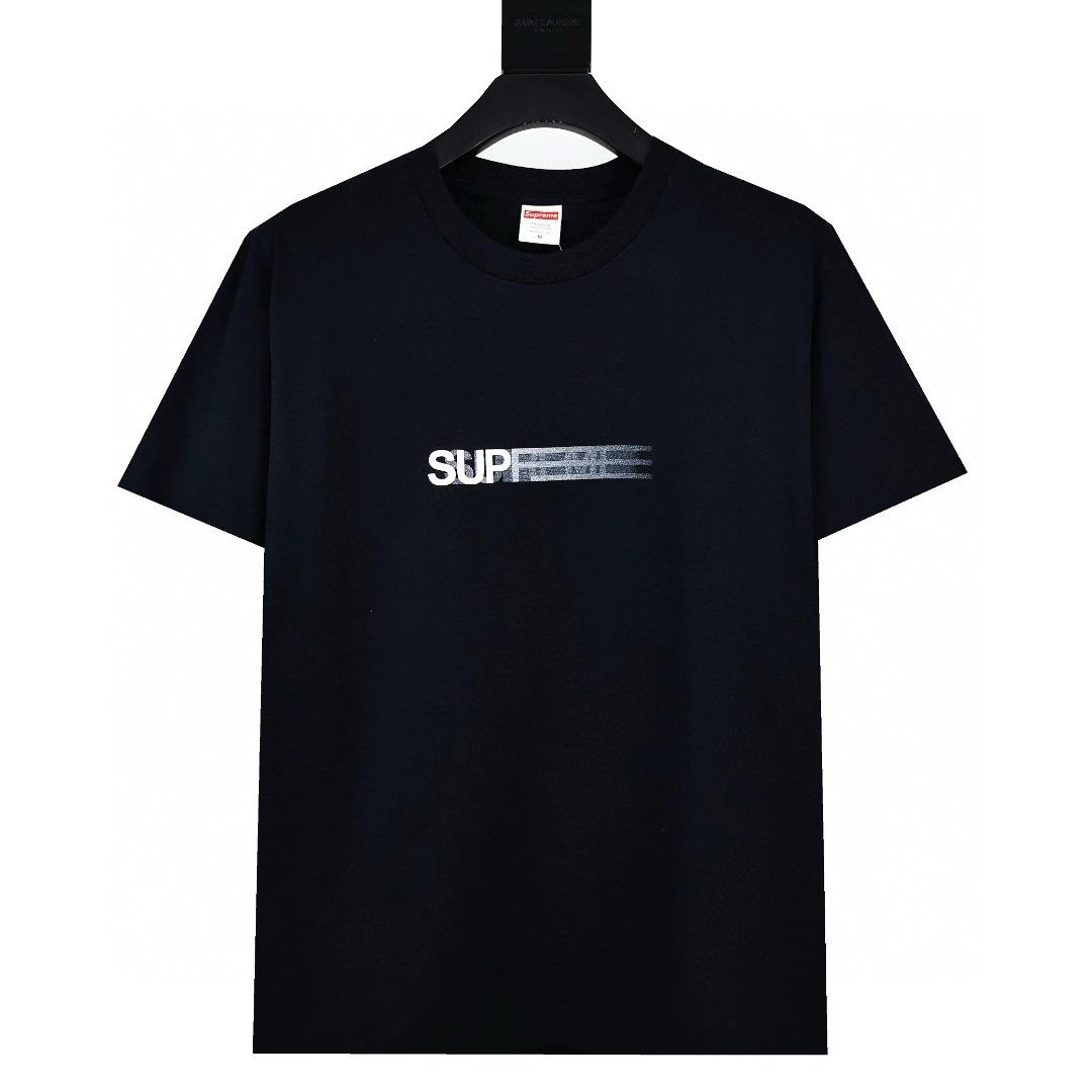 Supreme T-shirt Top Version Counter Same Style Pure Cotton Summer Men's and Women's Same Fashion Loose All-Matching2024New Short Sleeve T T-shirt