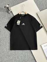 Balenciaga T-shirt Chest Letter Embroidery logo round Neck Short Sleeve25ss New pure cotton T Unisex T-Shirt OS Drop Shoulder Loose Fit Base Shirt Top T-Shirt Short Sleeve