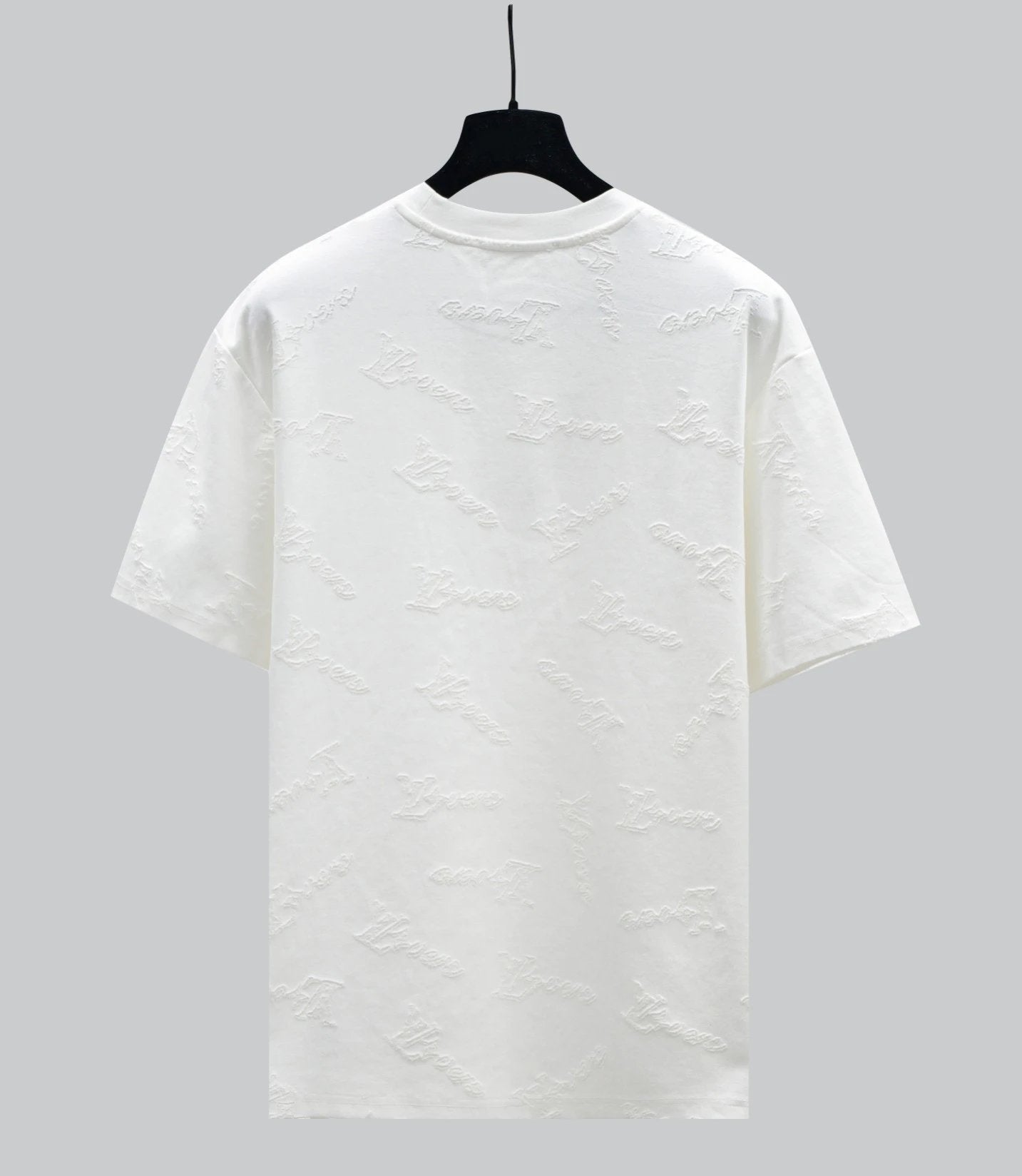 Louis Vuitton LV T-shirt Jacquard Burnt Flower Vintage Full Print logo Round Neck Short Sleeve Pure Cotton Unisex T T-shirt Base Shirt Tee Shirt OS Loose design